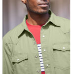 Chemise pressionne manches longues en jean - blancheporte