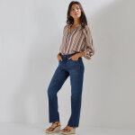 Chemisier ample imprim� ray�, manches blousantes - blancheporte