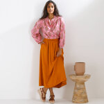 Chemisier boutonn� imprim�, col rond - blancheporte