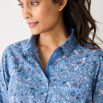 Chemisier boutonn� imprim� fleuri - blancheporte