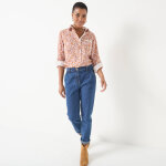 Chemisier boutonn imprim fleuri - blancheporte