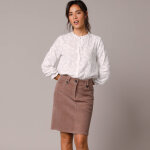 Chemisier brodé fleuri en coton - blancheporte Chemisier brodé fleuri en coton - blancheporte