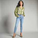 Chemisier brod, viscose - 38 - vert - lora zellini