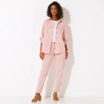 Chemisier lin - coton, manches retroussables - blancheporte