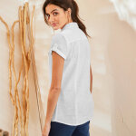Chemisier manches courtes uni - blancheporte Chemisier manches courtes uni - blancheporte
