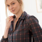 Chemisier en voile, imprim carreaux - blancheporte