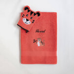 Collection ponge enfant brode tigre personnalisable coton - 380g / m2 - colombine des petits