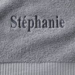 Collection serviettes de bain 640 g / m2 personnalisables confort extra moelleux - colombine