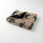 Collection serviettes de bain jacquard motif lopard 450 g / m2 - blancheporte