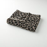 Collection serviettes de bain jacquard motif peau de lopard 450 g / m2 - blancheporte