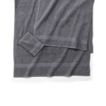 Collection serviettes de bain unies 420 g / m2 confort moelleux - lot de 2 serviettes : 50x100cm - gris ...