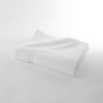 Collection serviettes de bain unies 420 g / m2 confort moelleux - colombine