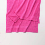 Collection serviettes de bain unies 420 g / m2 confort moelleux - drap de douche : 70x130cm - rose - ...
