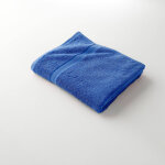 Collection serviettes de bain unies 420 g / m2 confort moelleux - drap de douche : 70x130cm - bleu - ...