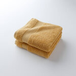 Collection serviettes de bain unies 540g / m2 confort luxe - drap de douche : 68x132cm - jaune - colombine ...