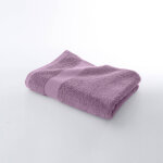 Collection serviettes de bain unies coton modal 500 g / m - serviette : 50x100cm - violet - colombine ...
