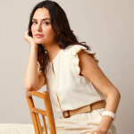 Combinaison pantalon unie, lin mlang - lora zellini