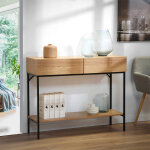 Console stockies - 2 tiroirs, 1 tablette - blancheporte