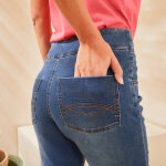 Corsaire fusel ultra stretch, maille effet jean - blancheporte