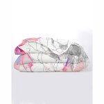 Couette coton imprim� fleurs 400 g / m� - blancheporte