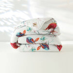 Couette coton imprimée oiseaux 400 g / m2 - blancheporte Couette coton imprimée oiseaux 400 g / m2 - blancheporte