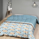 Couette microfibre imprimé art déco 350 g / m² - blancheporte Couette microfibre imprimé art déco 350 g / m² - blancheporte