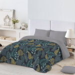 Couette microfibre imprimée feuilles 200 g / m² - blancheporte Couette microfibre imprimée feuilles 200 g / m² - blancheporte
