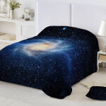 Couette microfibre imprim�e galaxie 200 g / m� - blancheporte
