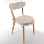 Coussin d'assise uni rond bachette - blancheporte Coussin d'assise uni rond bachette - blancheporte