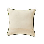 Coussin coton lin broderie fleurie - blancheporte