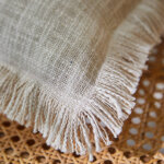 Coussin uni coton textur� - blancheporte