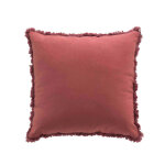 Coussin uni  franges - blancheporte