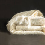 Couverture laine mohair angora - ourson