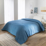 Couverture m�lange laine et acrylique courtelle� 450 g / m� - blancheporte