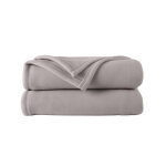 Couverture polaire thermotec� 350 g / m� - couverture 2 personnes : 180x220cm - gris - ourson