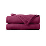 Couverture polaire thermotec 350 g / m - couverture 2 personnes : 180x220cm - violet - ourson