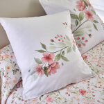 Couvre - lit matelass� eglantine imprim� fleuri - blancheporte