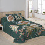 Couvre - lit matelass imprim fleuri - blancheporte