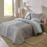 Couvre - lit matelass imprim graphique - blancheporte