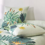 Couvre - lit matelass� tropical - blancheporte