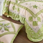 Couvre - lit patchwork imprim fleurs - blancheporte