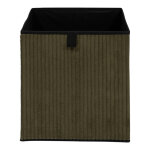 Cube de rangement pliable, velours ctel - blancheporte