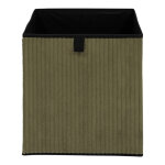 Cube de rangement pliable, velours c�tel� - blancheporte