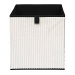Cube de rangement pliable, velours ctel - blancheporte