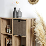 Cube de rangement pliable, velours ctel - blancheporte