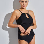 Culotte de bain midi unie - liens coulissants - blancheporte Culotte de bain midi unie - liens coulissants - blancheporte