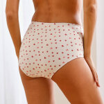 Culotte coton forme maxi imprim� motifs �coeurs� assortis lot de 4 - blancheporte
