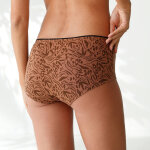 Culotte coton forme shorty imprim motifs  peau de bte  assortis lot de 4 - blancheporte