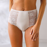 Culotte emboîtante taille haute microfibre et dentelle - lot de 2 - blancheporte Culotte emboîtante taille haute microfibre et dentelle - lot de 2 - blancheporte