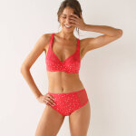 Culotte maxi dentelle coton uni et imprim pois tropea - lot de 4 - confidence lingerie